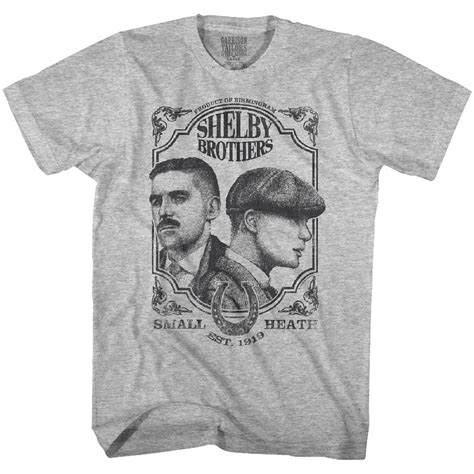 Peaky Blinders Shelby Bros Gray Heather Adult T Shirt