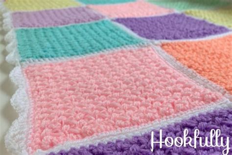 Free Busy Lizzys Patchwork Blanket Crochet Pattern Hookfully