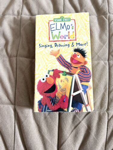 Sesame Street Series Elmo S World Singing Drawing More VHS W1