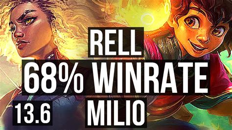 RELL Samira Vs MILIO Zeri SUP 68 Winrate 0 3 27 Rank 10 Rell