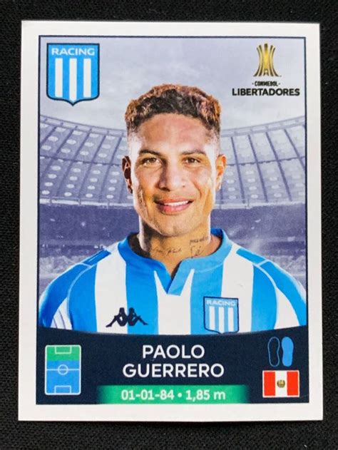 Panini Conmebol Copa Libertadores Sticker Paolo Guerrero