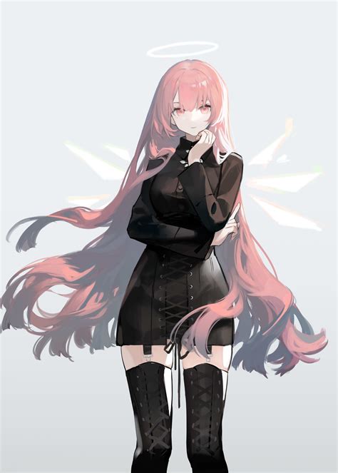 Safebooru 1girl Absurdres Alternate Costume Arknights Bangs Black Dress Black Footwear Boots