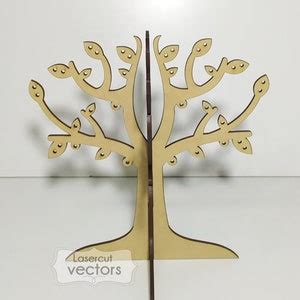 Tree Earring Display Svg File Stud Holder Dxf Jewelry Etsy