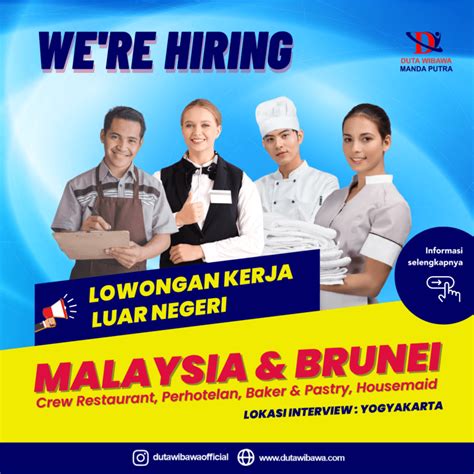 Lowongan Kerja Crew Restoran Perhotelan Baker Konstruksi