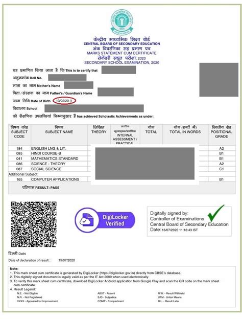 Cbse 10th Marksheet Digilocker Porn Sex Picture