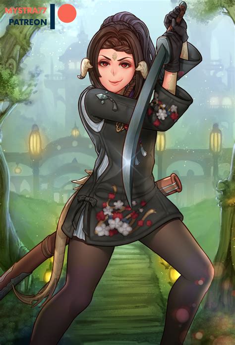 Au Ra Samurai Commission By Mystra Hentai Foundry