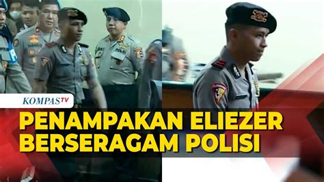 Penampakan Richard Eliezer Berseragam Polisi Tiba Di Tncc Jalani Sidang