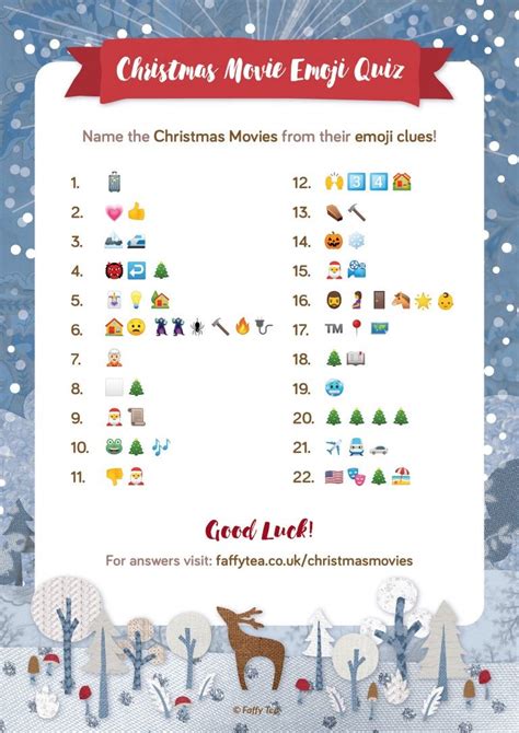 Christmas Movies Emoji Game Answers