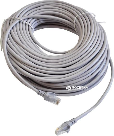 Патч-корд Atcom CAT5e RJ45 UTP 25 м Сірий (9171) – фото, відгуки ...