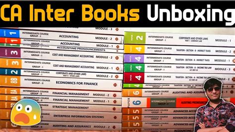 CA Intermediate Books Unboxing New Syllabus ICAI Module CA Inter