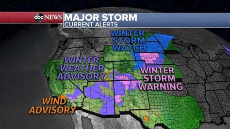 Major Storm Moving East With Heavy Snow Severe Thunderstorms Abc News