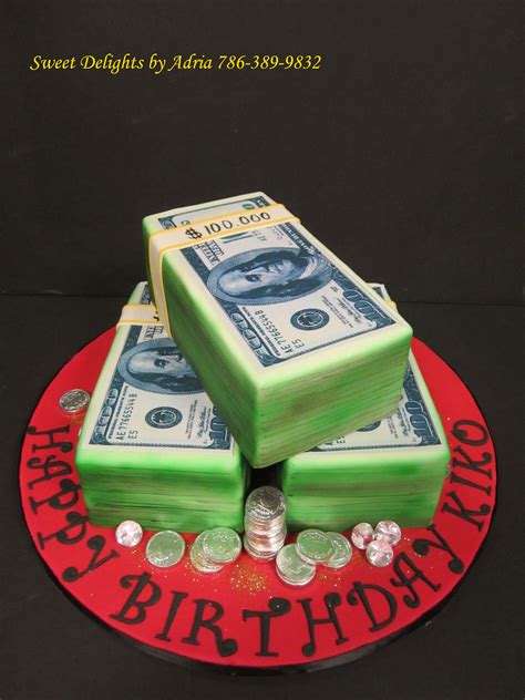 Money Birthday Cake Money Birthday Cake Adria Sweet Delights Custom