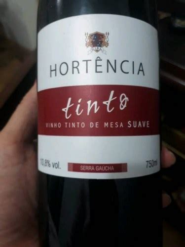 Hortencia Tinto De Mesa Suave Vivino Brasil