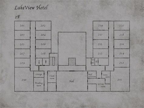 Silent Hill 2 - Lakeview Hotel Map | Silent hill, Silent hill 2, Map