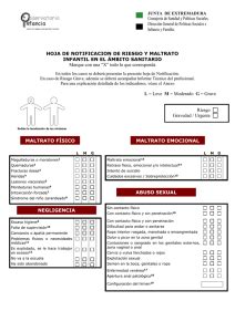 Hoja de Notificación de Riesgo y Maltrato Infantil en el Ámbito Policial