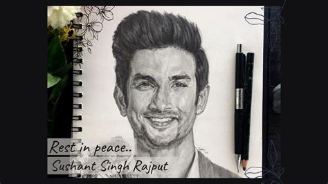 Drawing Sushant Singh Rajput Speed Draw Youtube