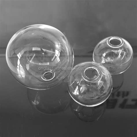 Lampworking Small Clear Glass Sphere Ball With Holes Open Buy Hollow Glass Spheres Decorative