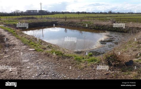 Slurry Pit on Cheshire Farm Stock Photo: 103014144 - Alamy