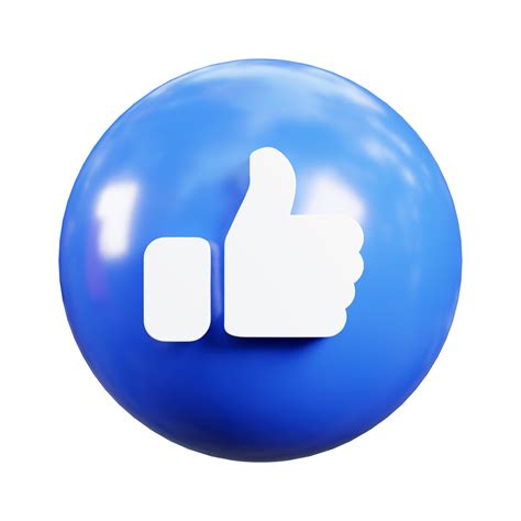 3d social media like button icon 29167785 PNG