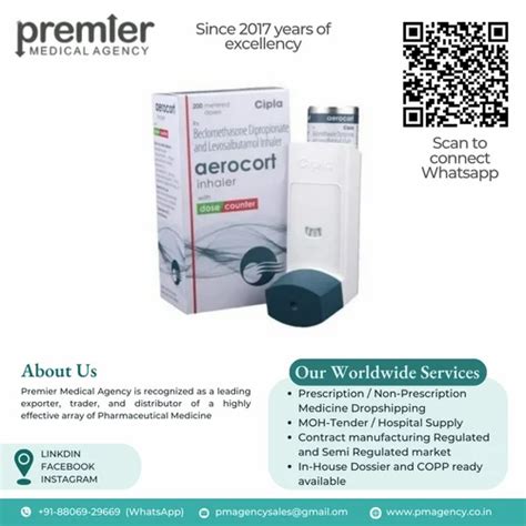 Aerocort CFC Free Inhaler For Asthma At Rs 226 37 Piece