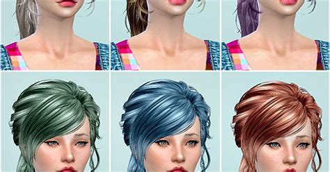 Downloads Sims 4 Newsea Lucky Star Hair Newsea Anthem Hair Retextured