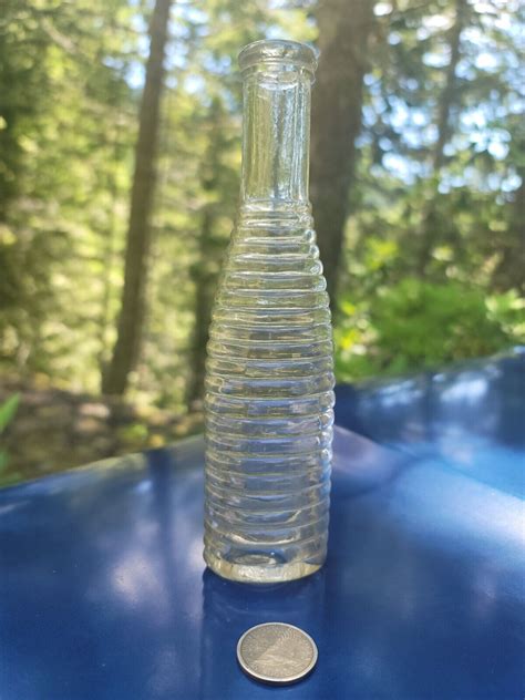 1890s Peppersauce Bottle Antique Clear Food Condiment Bottle 21