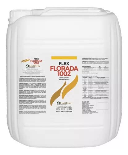 Adubo Foliar Cálcio Boro 1002 Fertilizer Galão 20 Litros