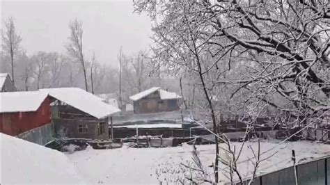 J K Weather Updates Snowfall Hits Tourist Destinations In Kashmir