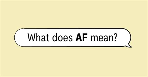 What Does AF Mean? Definition, Examples & More | Bark