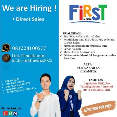 Lowongan Kerja First Media Penempatan Purwakarta Loker Purwakarta