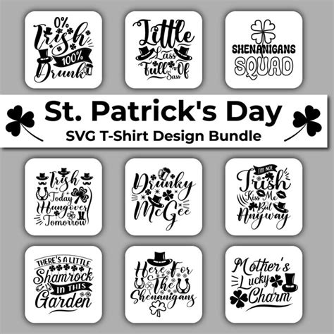 St Patrick S Day Svg Cut Files Design Bundle 12 Design Masterbundles