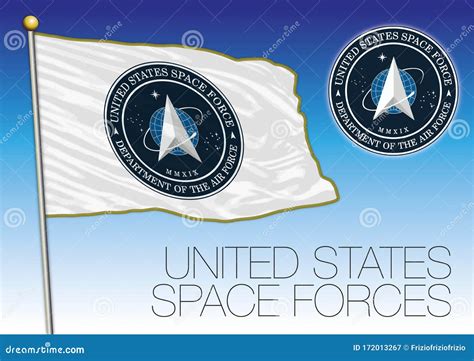 Bandera De La Fuerza Espacial De Los Estados Unidos Estados Unidos De