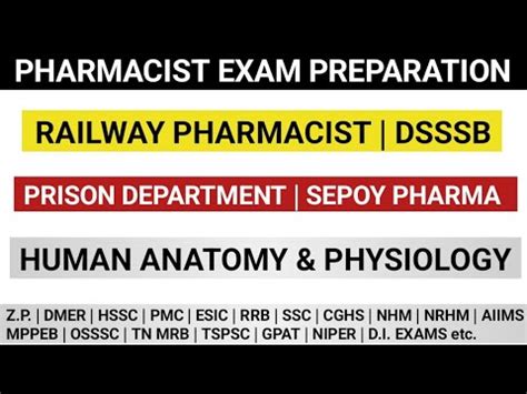 RAILWAY PHARMACIST EXAM PREPARATION SEPOY PHARMA PRISON DEPARTMENT