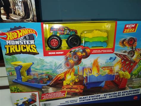 Pista Hot Wheels Monster Trucks Esta O De Explos O Filme E S Rie Mattel Nunca Usado