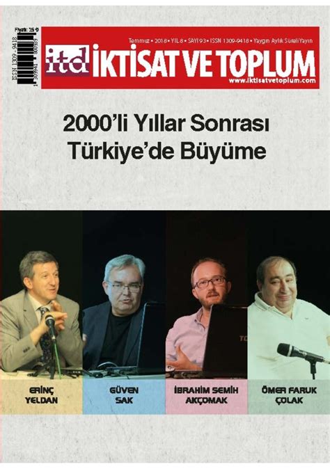 İktisat Ve Toplum Dergisi 93 Sayı Fiyatları ve Özellikleri