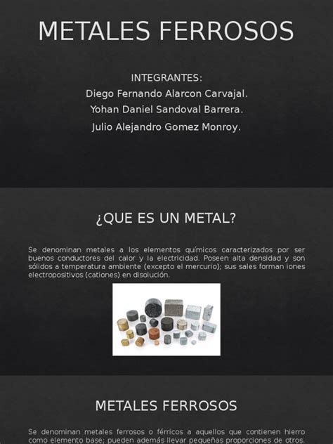 Tipos De Metales Ferrosos Descargar Gratis Pdf Rieles Hierro