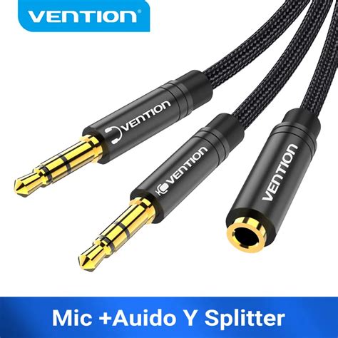 Vention Séparateur audio adaptateur pour casque 3 5mm câble