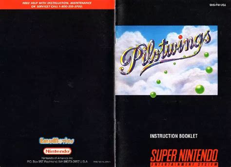 Pilotwings 1991 Téléchargement Rom Super Nintendo