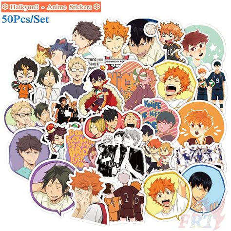 Haikyuu Series 03 Anime Shoyo Hinata Tobio Kageyama Stickers 50Pcs