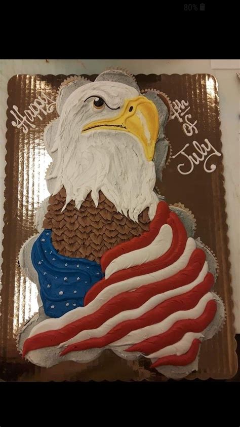 Eagles Cake Pull Apart Cupcake Cake Cake Decorating Icing Buttercream Cake Designs