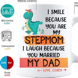 Amazon Personalized Mothers Day Gifts For Stepmom I Smile