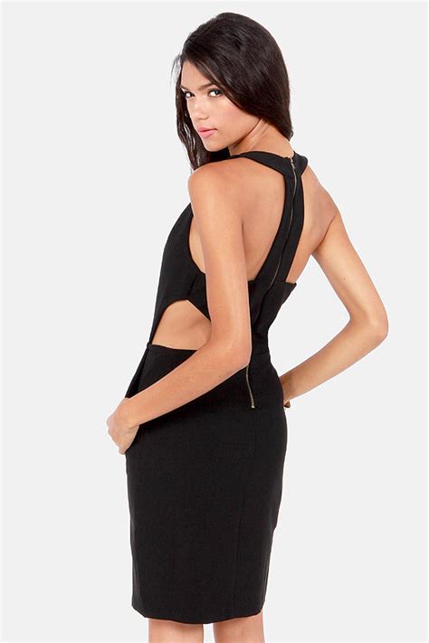 Sexy Black Dress Cutout Dress Lbd 45 00 Lulus