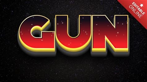 Gun Starship Troopers Style Text Effect Generator