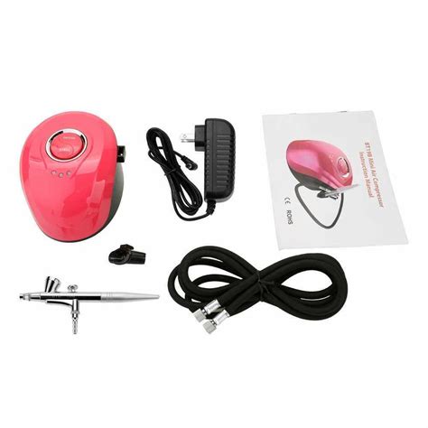 Portable Airbrush Set Small Spray Pump Pen Set Air Compressor Kit For