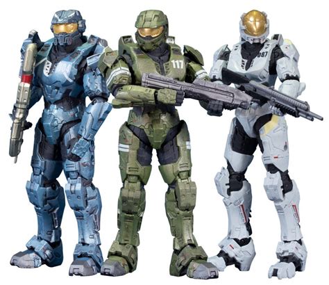 McFarlane Halo Legends The Package 3 Pack Figures Kelly Frederic Master ...