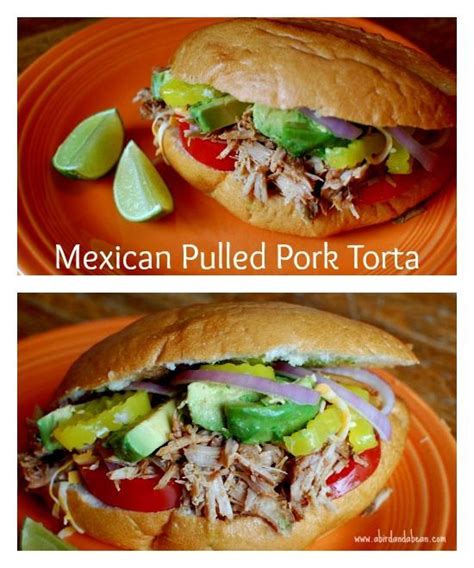 Mexican Pulled Pork Torta Sandwich Recipe