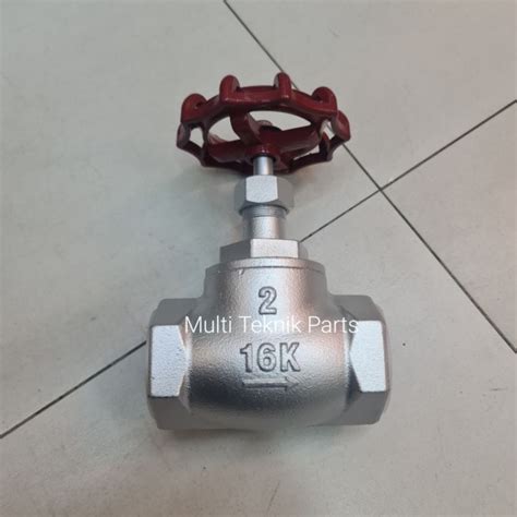 Jual Globe Valve Steam 16k Drat 2 Inch DN50 Globe Valve Ductile Iron