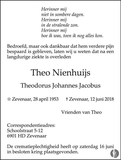 Theodorus Johannes Jacobus Theo Nienhuijs