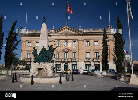 War memorial in Mediatrix Place, Zabbar, Malta Stock Photo - Alamy