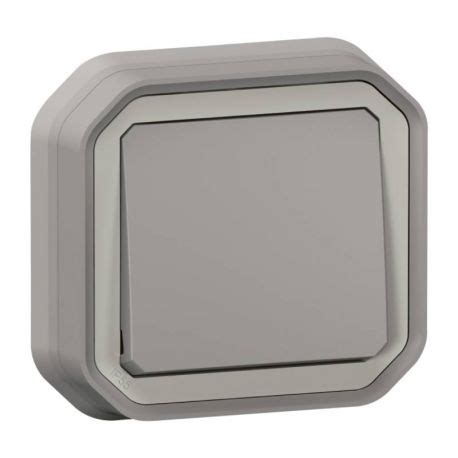 069820L LEGRAND Bouton poussoir étanche Plexo 10A Complet Gris